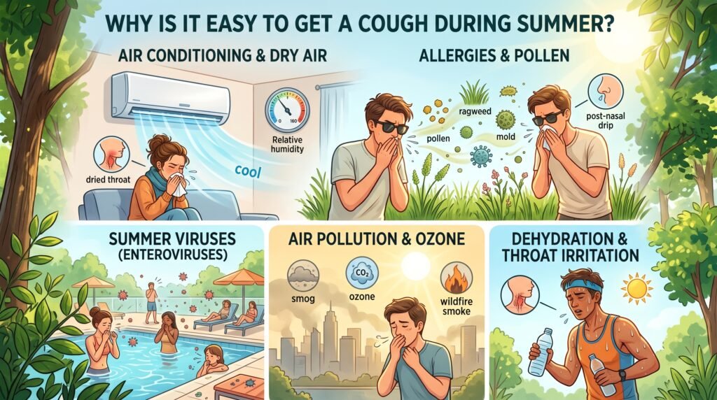 Why Is It Easy to Get a Cough During Summer 